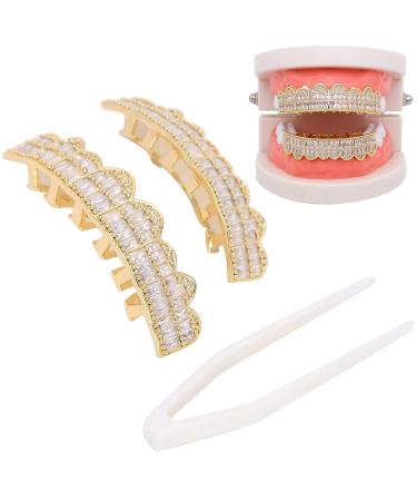 Gold Teeth Decoration Set - Hip Hop Style Brace for Halloween, Cosplay, Party - Unisex Gift Option - Buy Online on GoSupps.com