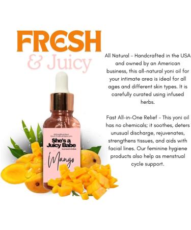 The Blush Spot - Mango Yoni Oil for Women Natural Feminine Care for pH Balance Ingrown Hair Prevention & Moisturizing Sweet Scented Intimate Oil NO Flavor - Buy Online on GoSupps.com