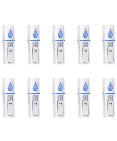 10X Extensions de Cils D'Atomisation de Vaporisateur Nano Mister Mini Portable avec Miroir Blanc
