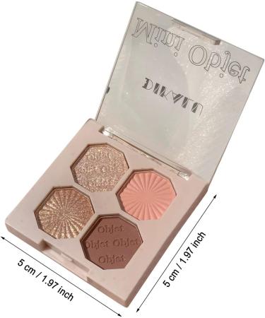 Lacyie Glitter Fard Paupi res 4 Couleurs Scintillant Fard Paupi res Portable Fard Paupi res Glitter Maquillage Paupi res Poudre Longue Dur e Bronzer Stick Girl (F One Size) - Buy Online on GoSupps.com