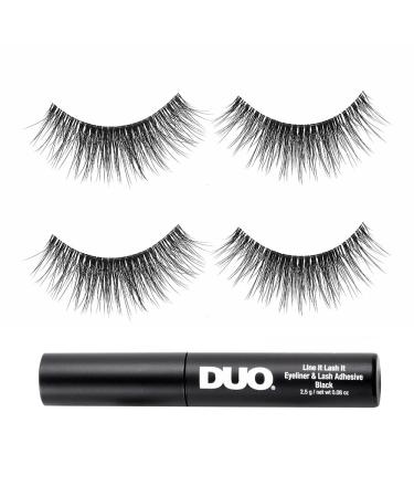 Ardell Lash Contour 372 - 2 Sets of Voluminous Vegan False Eyelashes with Duo Eyelash Glue | Cat Eye Effect | Reusable & Eco-Friendly - Buy Online on GoSupps.com