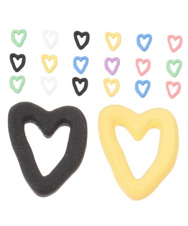 20pcs Christmas Xmas Heart Shaped Nail Art Ornaments DIY Nail Decorations Heart Decor Nail Art Decoration Nail Charms for Fake Nails Manicure Supplies Heart-Shaped Trinkets gem