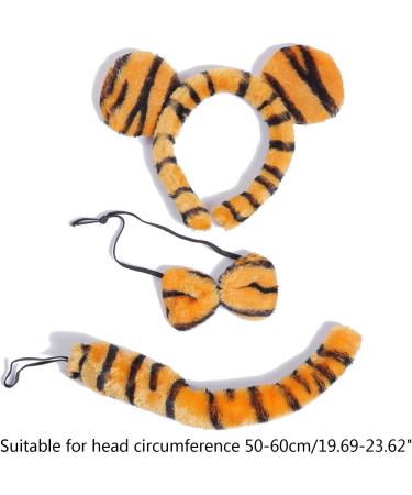 amangul 3pieces Plush Ears Shape Hairhoop Cosplay Tail and Bowtie Suit Headdress Halloween Birthday Party Set for Kids - Buy Online on GoSupps.com