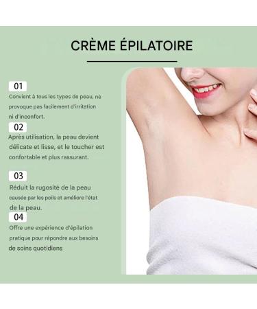  Jukeoiu Hair Removal Cream - Leg Cream Smoothing Lotion Without Irritation Suitable for Men and Women Underarms Legs and Bikini Line - Buy Online on GoSupps.com