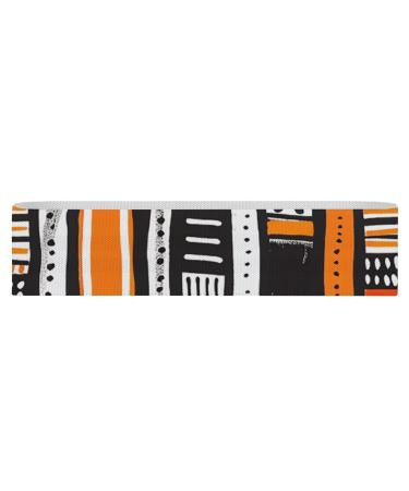 Resistance Bands Exercise Bands Orange Line Style Printed Elastic Band Leg Bands Resistance Fitness Bands Fabric Resistance Bands