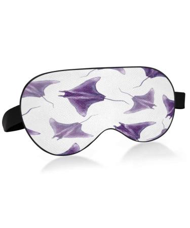 Sleep Mask Light Blocking Seamless with Manta Ray Eye Mask for Sleeping with Adjustable Strap Soft Lightweight Eye Cover Blindfold for Men Women Work Travel Naps