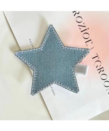 hgnxa Cute Hair Clips Cloth Star Hair Pins for Women Star Hair Clips Crease Hair Clips Bend Hair Barrettes for Party - Buy Online on GoSupps.com