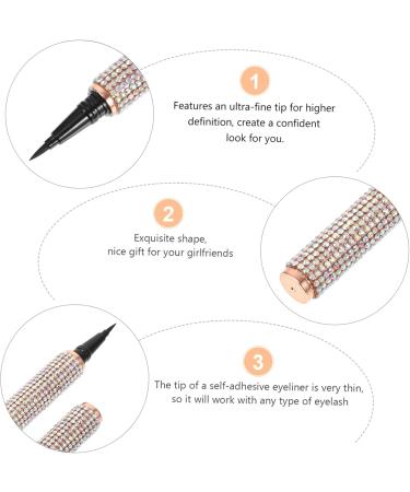 Angoily 1pc Eyeliner Fake Eyelashes Fake Lashes Magnetic Eyelashes Liner Ink Cosmetic Accessory Diamond - Buy Online on GoSupps.com