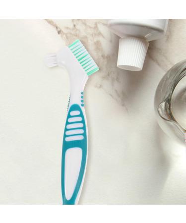 Healeved Toothbrush 2 Sets - Double-Sided Denture Brush with Carrying Case | False Teeth & Denture Cleaning Tool - Buy Online on GoSupps.com