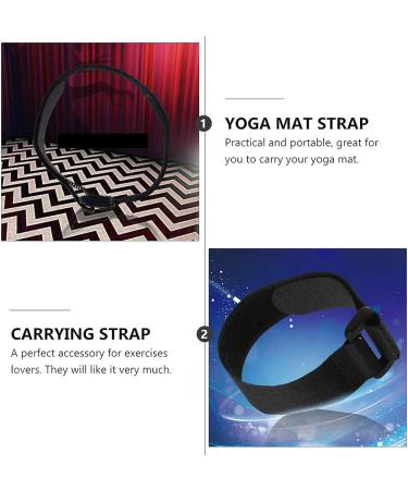 SEWACC 12pcs Yoga Mat Strap - Tightly Secure Your Mat with Hook and Loop Ties, 25*400mm Black - Buy Online on GoSupps.com