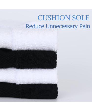 Bamboo Diabetic Socks 6 Pairs - Circulatory No-Binding Ankle Seamless - Athlemo Women&Men - Black (Size 13-15) - Buy Online on GoSupps.com