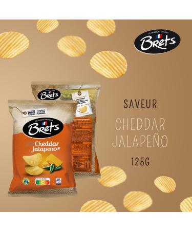 Bret's Chips Saveur Cheddar Jalape o 125g Lot de 10 - Buy Online on GoSupps.com
