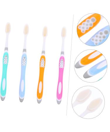 Homsfou 4-Piece Ultrafine Soft Toothbrush Set | Travel-Friendly Manual Toothbrushes for All Ages - Perfect for Teens and Infants - Buy Online on GoSupps.com