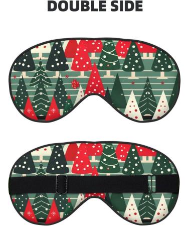 Buy SSIMOO Christmas Trees Print Ultra-Soft Eye Mask Light-Blocking for Comfort & Restful Sleep - International Shipping Available - Buy Online on GoSupps.com