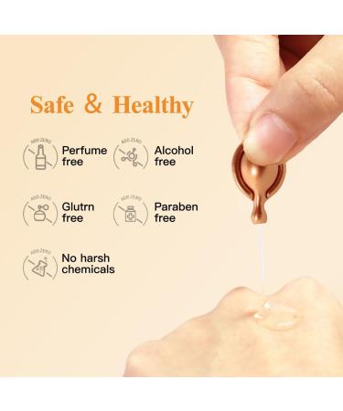 Concentrated Vitamin C Facial Serum Capsules - Bulk Set of 40 Capsules with Brightening and Nourishing Serum for Radiance Smooth Complexion and Hydration | Vitamin C Skincare - Buy Online on GoSupps.com