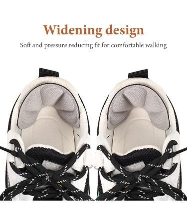 3 Pairs Heel Holder Cushions | Self-Adhesive Heel Protection Stickers - Scratch & Blow Guard for Shoes (Black Beige Gray) - Buy Online on GoSupps.com
