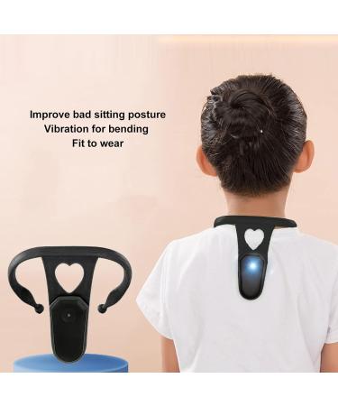 Straight Posture Corrector Trainer for Students | Improve Posture in 24 Days | Upper Back Brace Support for Study & Homework (Black - Buy Online on GoSupps.com