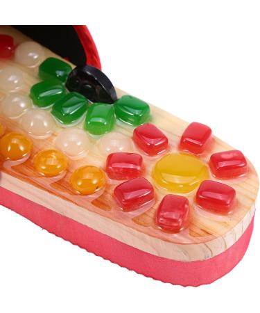 Colorful Pebble Stone Massage Shoes | Natural Acupressure Foot Care | Relaxation at Home (39-Red) | International Shipping - Buy Online on GoSupps.com
