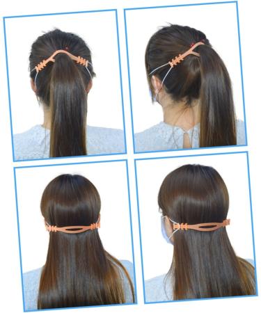 Gatuida 6pcs Extension Hooks for Earrings - Anti-Strangulation Drawstring Ear Protection | 16x1.5CM - Shop Internationally! - Buy Online on GoSupps.com