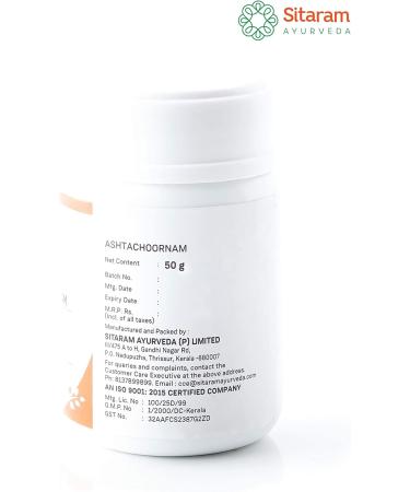 Sitaram Ayurveda Ashta Choornam 50g - Herbal Appetite Stimulant & Digestive Aid | International Shipping Available - Buy Online on GoSupps.com