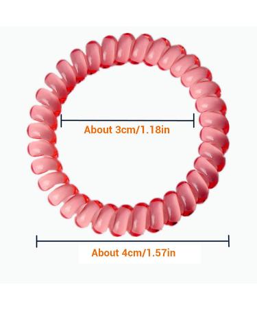 Candy Color 12 Piece Spiral Hair Ties | Small Multicolor Hair Coils | No Crease Coil Elastics for Women and Girls - Buy Online on GoSupps.com