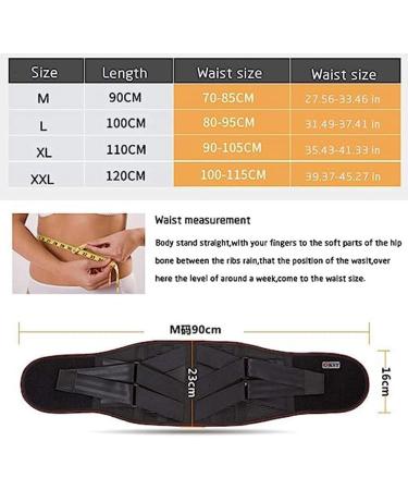 Tylxayoxa XXL Black Lower Back Support - Self-Heating Pain Relief for Sciatica Spinal Stenosis & Herniated Disc - Buy Online on GoSupps.com