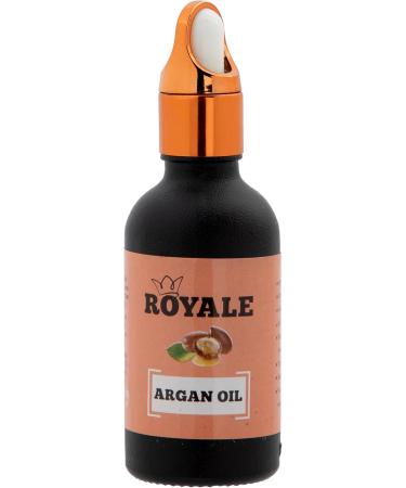 Royale Argan Oil: Cold-Pressed Vegan-Friendly Essential Moisturizing Oil for Healthy Hair & Glowing Skin 50ml - Buy Online on GoSupps.com