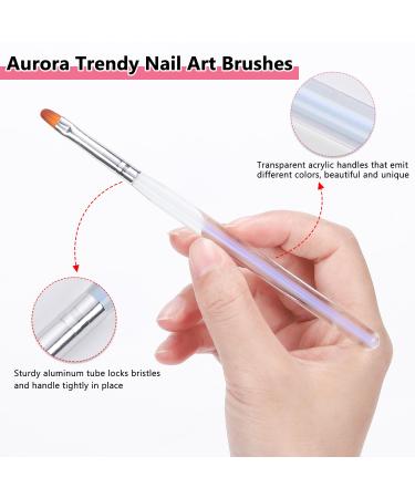 TEOYALL Aurora Nail Art Brushes - Precision Fine Liner & Ombre Brush Set for Expert Nail Design | International Shipping Available - Buy Online on GoSupps.com