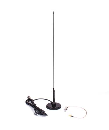 Authentic Genuine Nagoya UT-72 Super Loading Coil 19-Inch Magnetic Mount (Heavy Duty) VHF/UHF (144/430Mhz) Antenna PL-259, Includes Additional SMA Adaptor for BTECH and BaoFeng Handheld Radios UT-72 PL-259/SMA VHF/UHF