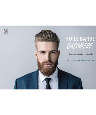  CELUXE Cashmere smoothing and protective beard oil for men with natural oils: organic argan jojoba vitamin E for softness and growth. - Buy Online on GoSupps.com