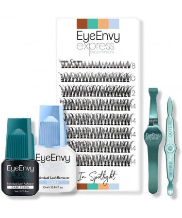 Individual Cluster Lashes In Spotlight D curl 8mm Extra Short Faux Mink Wispy EyeEnvy Express Lash Extensions - Buy Online on GoSupps.com