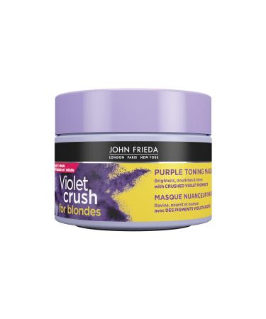 John Frieda Violet Crush Purple Toning Masque/Mask for Brass Repair of Natural and Colour-Treated Blonde Hair (250 ML)