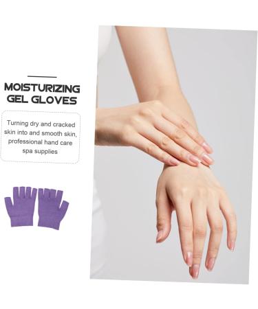 minkissy 1 Pair Gel Moisturizing Gloves Hand Moisturising Gloves Moisturizing Gel Gloves Womens Mittens Cotton Fingerless Moisturizing Gloves Silk Man Moisturizing Socks Dipping Purple Spa - Buy Online on GoSupps.com