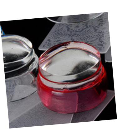 FOMIYES 2 Set manicure tool belt Tricolor nail stamping plate with cover nail art tool printing Nail set seal nail art stamp die mold nail polish nail Manicure tools tool nail stamper 3*3*2cm Red - Buy Online on GoSupps.com