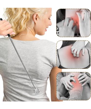 VZUHSW Stainless Steel Telescopic Back Scratcher - 3-in-1 Back Crawler & Massager for Itching Relief - Perfect for Head & Back Massage - 1 Piece - Buy Online on GoSupps.com