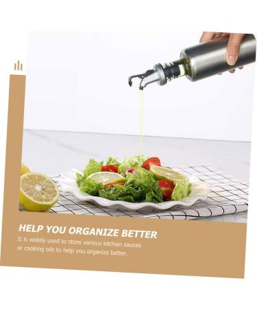 ABOOFAN 1 Set Glass Oiler Terrariums Glass Oil Pot Leak- Proof Ceiling Curtain Track Vinegar Cruet Dispenser Bottle Syrup Oil Dispenser Oilcan Leakproof Glass Vegetable Oil - Buy Online on GoSupps.com