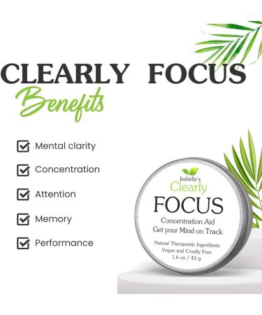 Clearly Focus Brain Booster | Enhance Attention & Mental Clarity | Aromatherapy Essential Oil for Adults & Kids | Made in USA - Buy Online on GoSupps.com