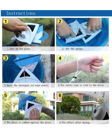 Green Double-Sided Magnetic Window Cleaner: Convenient Glass Wiper for Sparkling Glass Surfaces - Buy Online on GoSupps.com