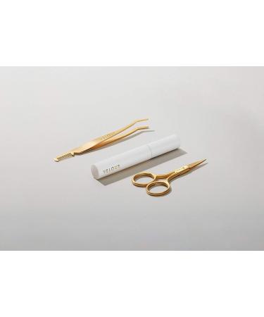 Velour Too Sharp Gold Stainless Steel Lash Scissors - Small Hair Scissors for Brows, False Lashes & Facial Hair - Pointed Tip Cutter - Buy Online on GoSupps.com