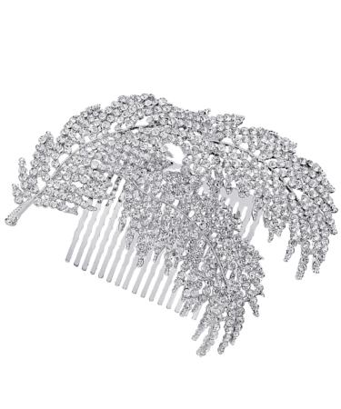 ifundom 1pc wedding hairpin bridal comb barrette rhinestone hair comb korean hair accessories bridal tiara bridal headpieces for wedding bride tiara flowers prom rhinestone bridesmaid