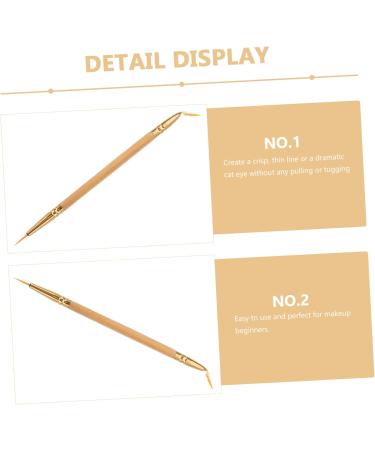 Baluue 1pcs Cosmetic Eyeliner Double Ended Eyeliner Brush Straight Bent Angled Brush Brush - Buy Online on GoSupps.com