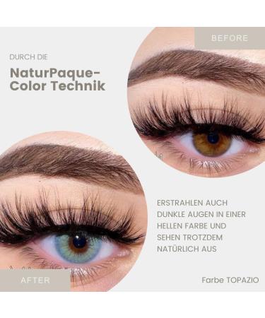 Buy Freshlady Mavelle Hidrocor Annual Colored Contact Lenses | Natural Opaque Options for Dark Eyes in Blue & Gray (Topazio) - Ships Internationally - Buy Online on GoSupps.com