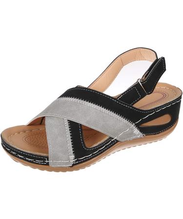 Creev Women s Open Sandals - High-Quality Orthopedic Summer Flip-Flops Breathable Synthetic Leather Non-Slip Platform Shoes (EU Sizes 37-38) - Buy Online on GoSupps.com
