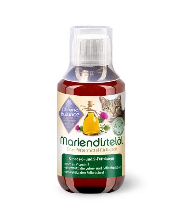 Chronobalance Mary thistle oil for cats - natural nutritional supplement - supports the change of fur - rich in vitamin E omega -6 and omega -9 (100ml) - Buy Online on GoSupps.com