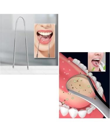 JZK 3 x Stainless Steel Tongue Cleaner Set | Effective Oral Care & Bad Breath Solution - Buy Online on GoSupps.com
