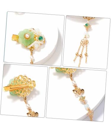 Beaupretty 3 Pairs Tassel Hair Clip Japanese Hanfu Hair Accessories Jade Chinese Hair Accessories for Women Chinese Hair Tassel Wedding Hair Clip Hair Clips Pearl Flower Jade The Flowers Miss - Buy Online on GoSupps.com