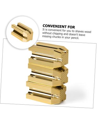 Healeved Eyebrow Pencil Sharpener - Precision Shaper for Makeup - Golden 4x2cm Cosmetic Tool - Buy Online on GoSupps.com