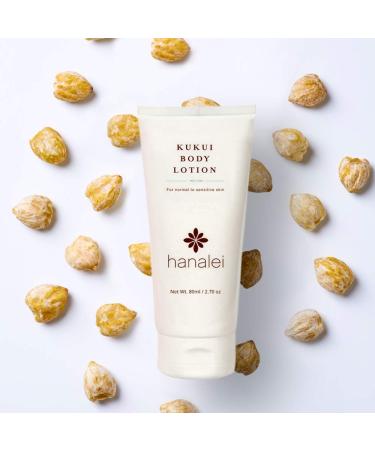 Hanalei Cruelty-Free Kukui Oil Body Lotion Paraben-Free Dye-Free Moisturizer with Kukui Nut Oil Shea Butter & Jojoba for Hydrated Soft Nourished Skin Travel-Friendly Size 80 ml - Buy Online on GoSupps.com