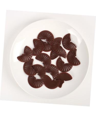 HEMOTON 24pcs Imitation Chocolate Chips Interesting Fake Chocolate Multi-function Fake Chocolate Simulated Decorative Chocolate Decor Chocolate Models Material Food Play Pvc 3.50X2.50X0.20CM 1 - Buy Online on GoSupps.com