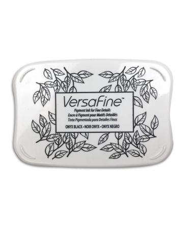 Tsukineko VF000082 Full-Size VersaFine Instant Dry Pigment Ink, Onyx Black Tsukineko Versafine Ink Pad, Onyx Black